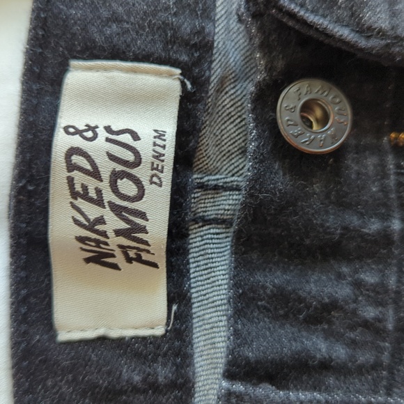 Naked & Famous Denim Black Jeans Weird Guy - Picture 4 of 7